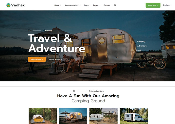 戶外旅行露營HTML5網(wǎng)站網(wǎng)頁源碼模板