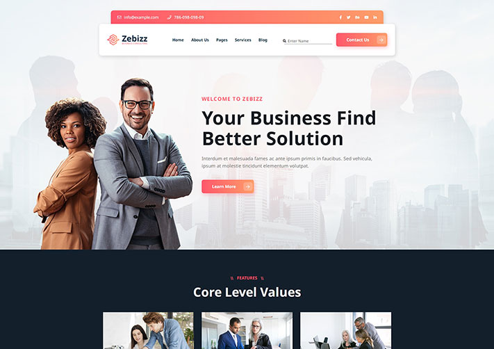 HTML5公司企業(yè)商務(wù)咨詢服務(wù)網(wǎng)站網(wǎng)頁(yè)模板