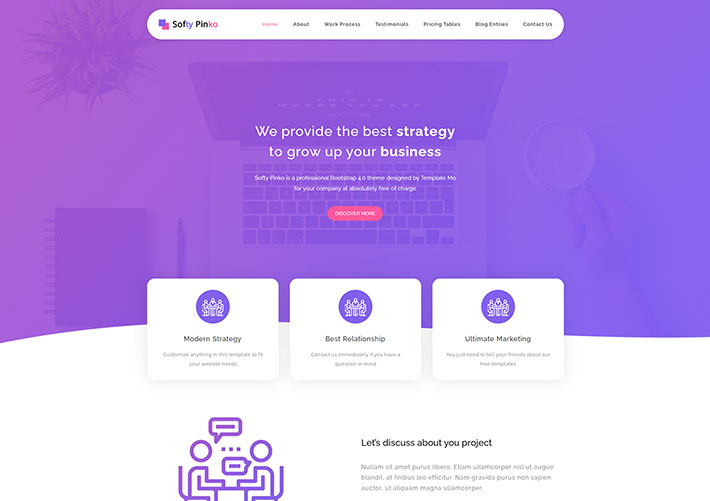 響應式Bootstrap網站商務企業網頁HTML源碼模板