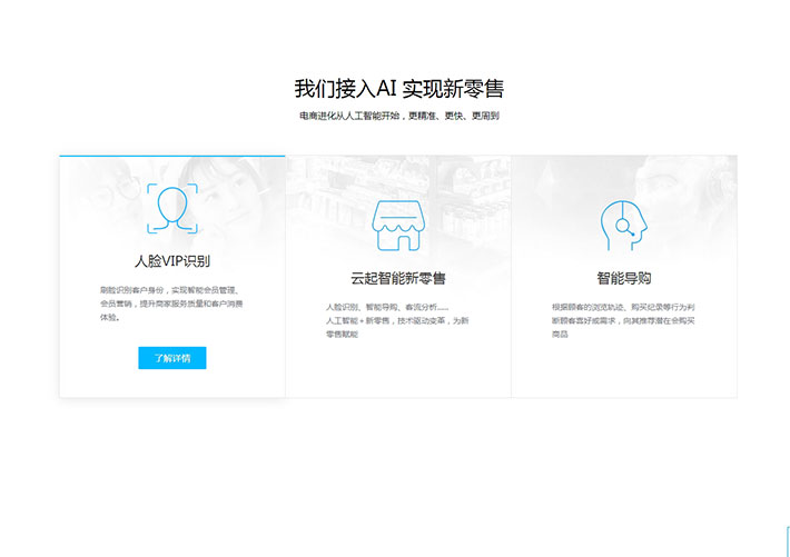 jQuery css3新零售AI技術(shù)列表布局特效代碼