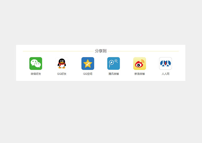 jQuery手機端QQ微信分享插件網頁代碼素材
