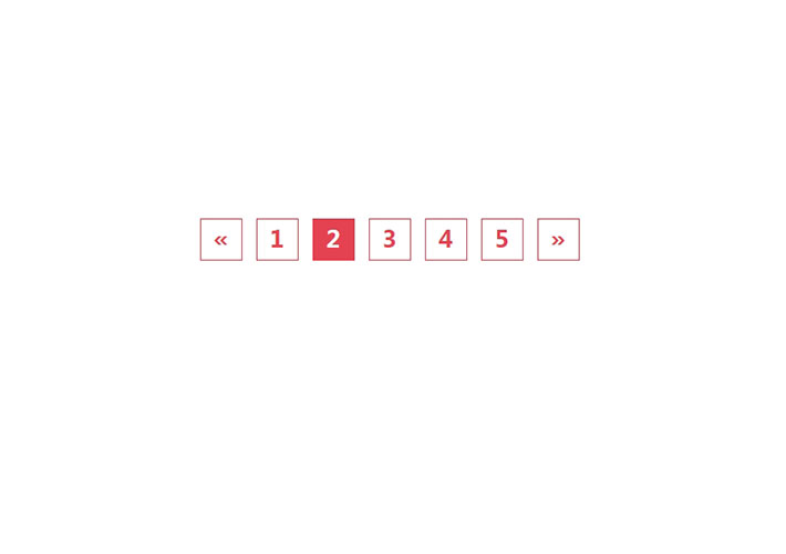 CSS3分頁樣式紅色樣式分頁網頁代碼素材