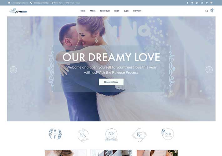 響應式結婚婚禮策劃服務網站網頁HTML5源碼模板